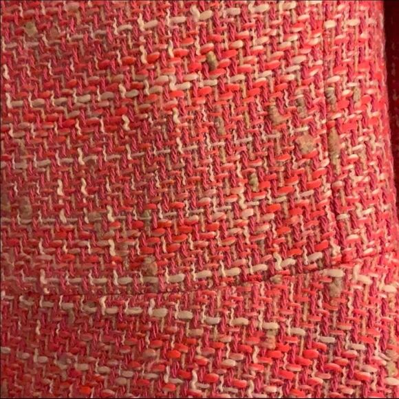 💜 J. Crew Hot Pink Tweed Blazer w/ Peplum Ruffle - Picture 5 of 5